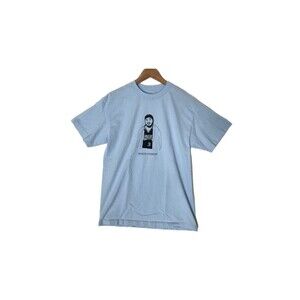 Post Malone Superrradical White Iverson Shirt Posty Size M Light Blue